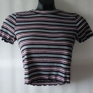 Crop top stripes colors